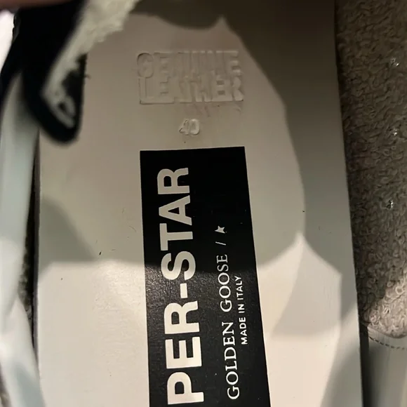 Golden Goose Super Star Croco Leather Low Top Glitter Sneaker 40 / 10 - Picture 14 of 16